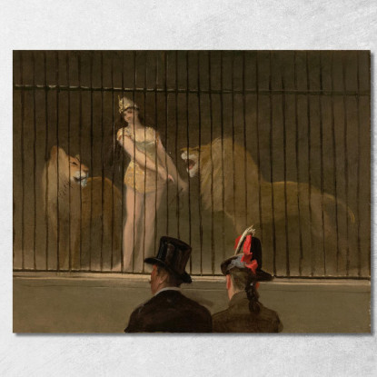 Il Domatore Di Leoni Jean-Louis Forain jfr60 quadro stampato su tela