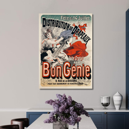 Realizzato Gratuitamente Dal Buon Genio Jules Chéret jch37 quadro stampato su tela