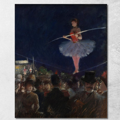 Funambolo Jean-Louis Forain jfr61 quadro stampato su tela