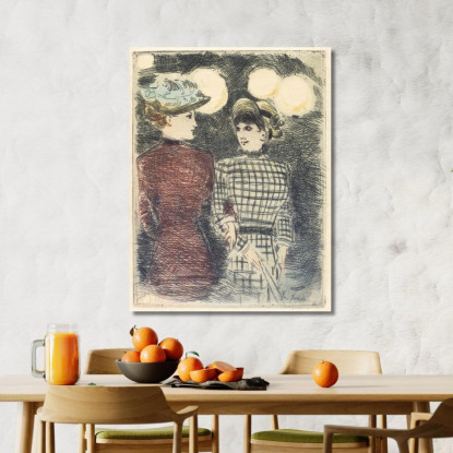 Al Bullier'S Jean-Louis Forain jfr62 quadro stampato su tela