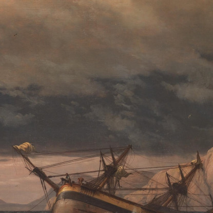 Un Naufragio Sulla Costa Della Norvegia Johan Christian Dahl jcd1 quadro stampato su tela