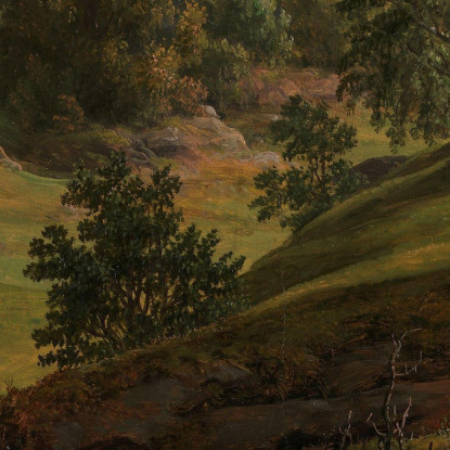 Fattoria A Lysekloster Johan Christian Dahl jcd17 quadro stampato su tela