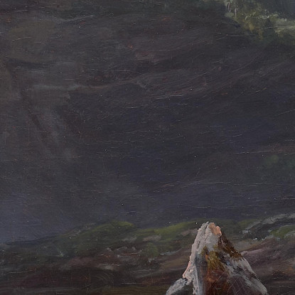 Cascata Di Feige (Feigefossen) Lysterfjord Norvegia Johan Christian Dahl jcd18 quadro stampato su tela