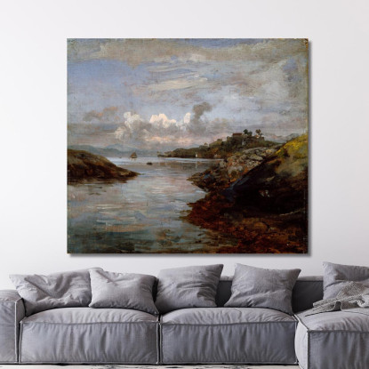 Fortificazioni Di Fredriksberg A Nordnes Bergen Johan Christian Dahl jcd22 quadro stampato su tela