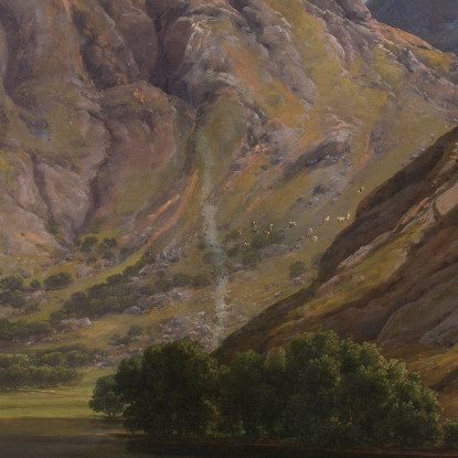 Isdalen Presso Svartediket Vicino A Bergen Johan Christian Dahl jcd27 quadro stampato su tela