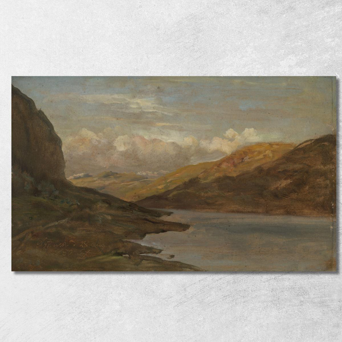 Paesaggio A Nystuen Nel Filefjell Johan Christian Dahl jcd29 quadro stampato su tela