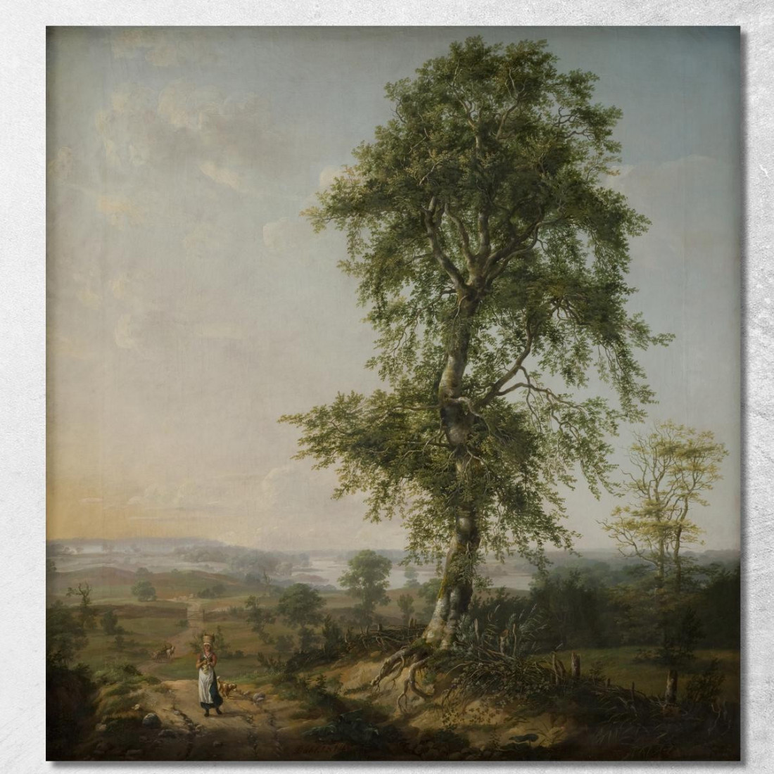 Paesaggio Con Un Grande Albero Johan Christian Dahl jcd32 quadro stampato su tela