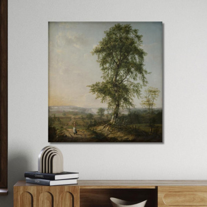 Paesaggio Con Un Grande Albero Johan Christian Dahl jcd32 quadro stampato su tela