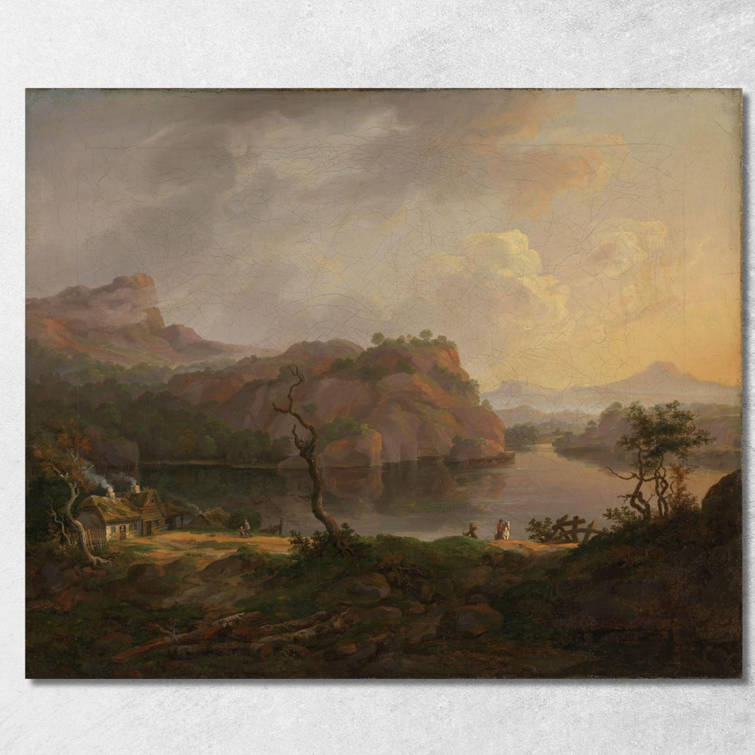 Paesaggio Nordico Con Un Albero Morto Johan Christian Dahl jcd39 quadro stampato su tela