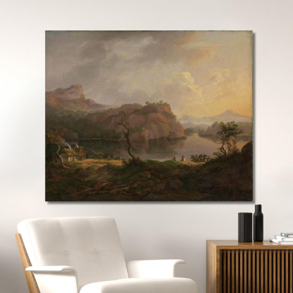 Paesaggio Nordico Con Un Albero Morto Johan Christian Dahl jcd39 quadro stampato su tela