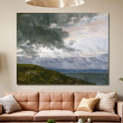 Nuvole Di Tempesta Johan Christian Dahl jcd50 quadro stampato su tela