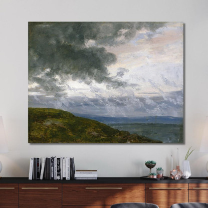 Nuvole Di Tempesta Johan Christian Dahl jcd50 quadro stampato su tela