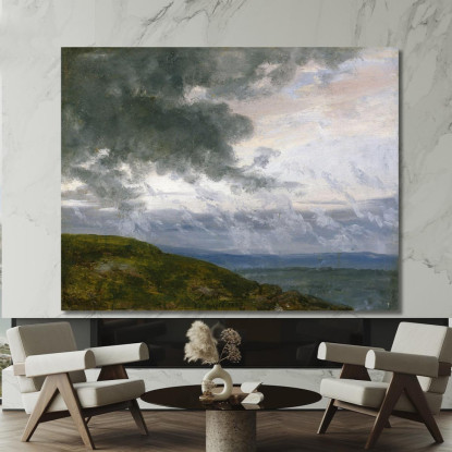 Nuvole Di Tempesta Johan Christian Dahl jcd50 quadro stampato su tela