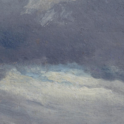 Nuvole Di Tempesta Sopra La Torre Del Castello A Dresda Johan Christian Dahl jcd51 quadro stampato su tela