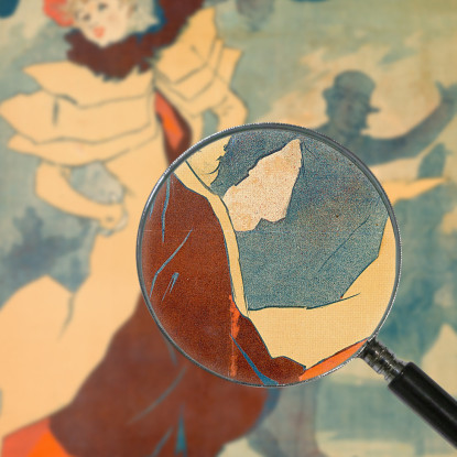 Pista Di Pattinaggio Jules Chéret jch45 quadro stampato su tela