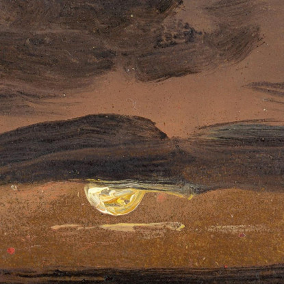 L'Elba Al Chiaro Di Luna Johan Christian Dahl jcd62 quadro stampato su tela