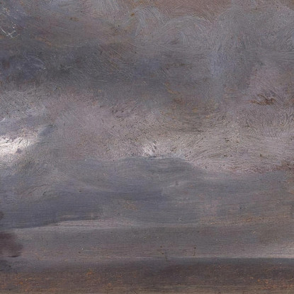 L'Elba Sotto La Pioggia Johan Christian Dahl jcd65 quadro stampato su tela