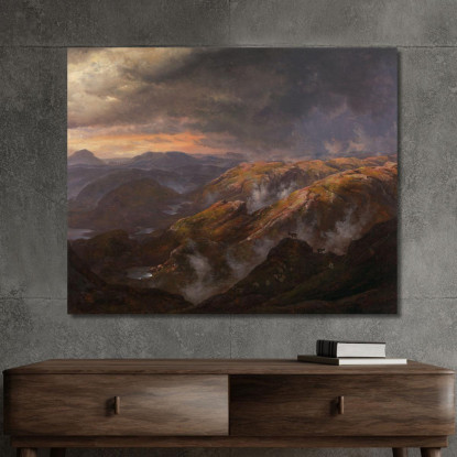 Veduta Da Lyshornet Johan Christian Dahl jcd81 quadro stampato su tela