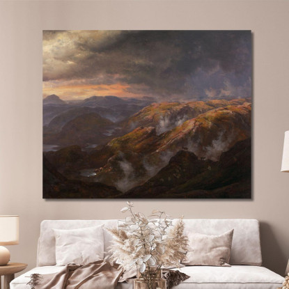 Veduta Da Lyshornet Johan Christian Dahl jcd81 quadro stampato su tela