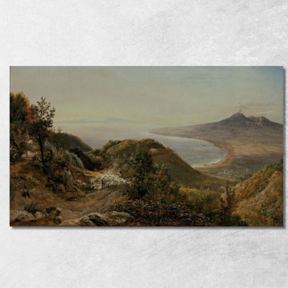 Veduta Da Pimonte Johan Christian Dahl jcd82 quadro stampato su tela
