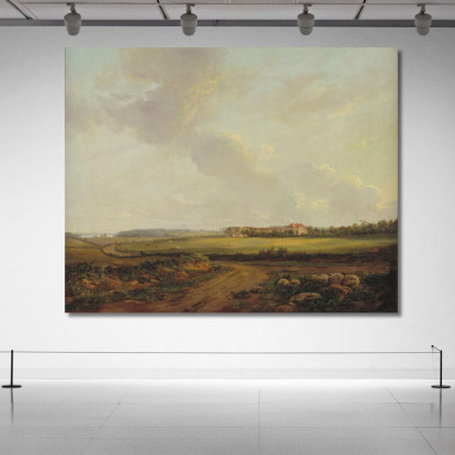 Veduta Di Engelholm A Praesto In Zelanda Johan Christian Dahl jcd86 quadro stampato su tela