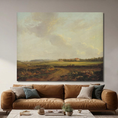 Veduta Di Engelholm A Praesto In Zelanda Johan Christian Dahl jcd86 quadro stampato su tela