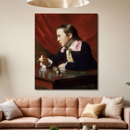 Un Ragazzo Con Uno Scoiattolo Volante – Henry Pelham John Singleton Copley jsg1 quadro stampato su tela