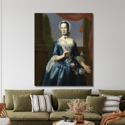Anne Fairchild Bowler – Signora Metcalf Bowler John Singleton Copley jsg3 quadro stampato su tela