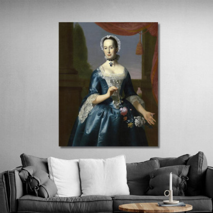 Anne Fairchild Bowler – Signora Metcalf Bowler John Singleton Copley jsg3 quadro stampato su tela