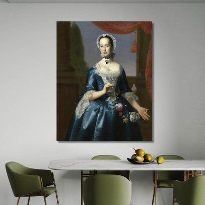 Anne Fairchild Bowler – Signora Metcalf Bowler John Singleton Copley jsg3 quadro stampato su tela