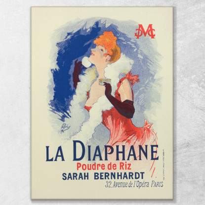 Il Diafano Jules Chéret jch51 quadro stampato su tela