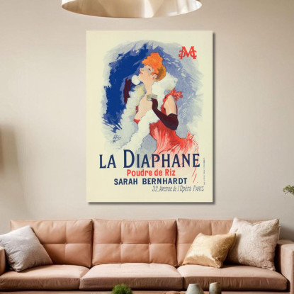 Il Diafano Jules Chéret jch51 quadro stampato su tela