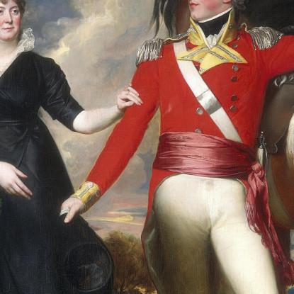 Colonnello William Fitch E Le Sue Sorelle Sarah E Ann Fitch John Singleton Copley jsg8 quadro stampato su tela