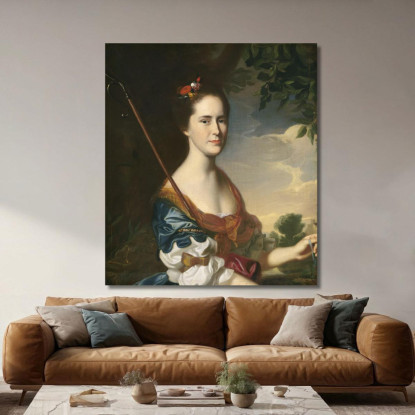 Elizabeth Gray Otis – Signora Samuel Alleyne Otis John Singleton Copley jsg11 quadro stampato su tela