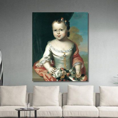 Elizabeth Greenleaf John Singleton Copley jsg13 quadro stampato su tela