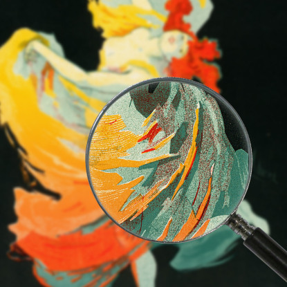 Loie Fuller Jules Chéret jch54 quadro stampato su tela