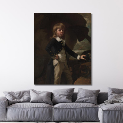 Guardiamarina Augustus Brine John Singleton Copley jsg33 quadro stampato su tela