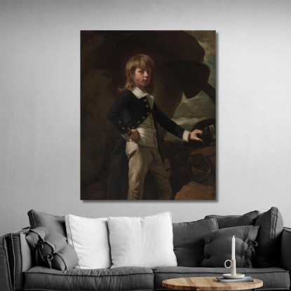 Guardiamarina Augustus Brine John Singleton Copley jsg33 quadro stampato su tela