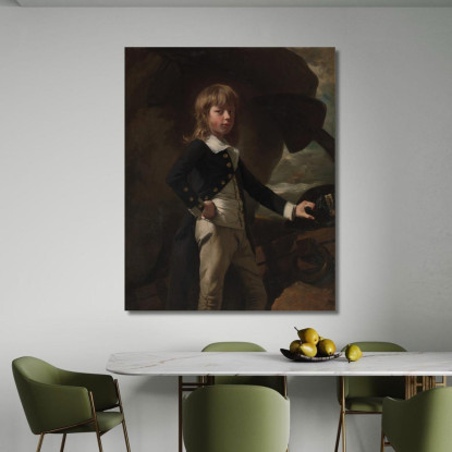 Guardiamarina Augustus Brine John Singleton Copley jsg33 quadro stampato su tela