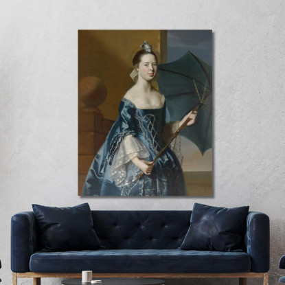 Signora Benjamin Pickman – Mary Toppan John Singleton Copley jsg36 quadro stampato su tela