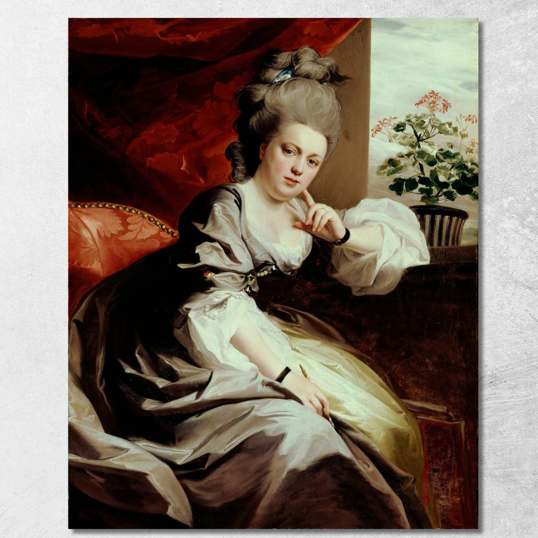 Signora Clark Gayton John Singleton Copley jsg37 quadro stampato su tela