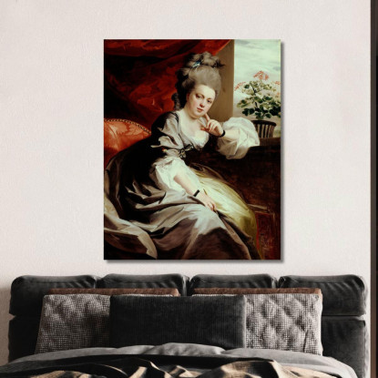 Signora Clark Gayton John Singleton Copley jsg37 quadro stampato su tela