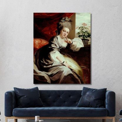 Signora Clark Gayton John Singleton Copley jsg37 quadro stampato su tela