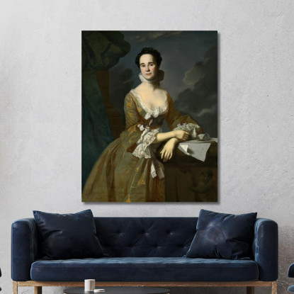 Signora Daniel Hubbard – Mary Greene John Singleton Copley jsg38 quadro stampato su tela