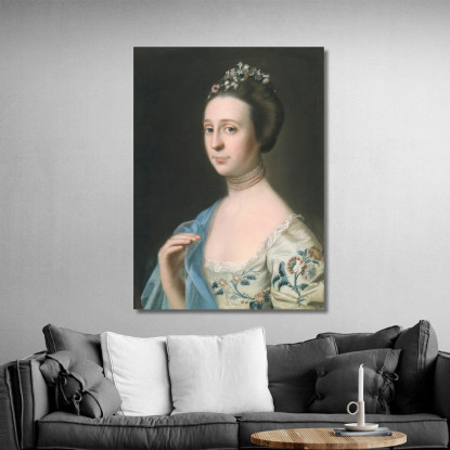 Signora Henry Hill – Anna Barrett John Singleton Copley jsg42 quadro stampato su tela