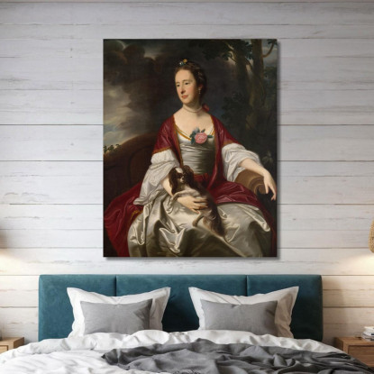 Signora Jerathmael Bowers John Singleton Copley jsg43 quadro stampato su tela