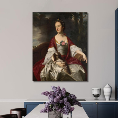 Signora Jerathmael Bowers John Singleton Copley jsg43 quadro stampato su tela