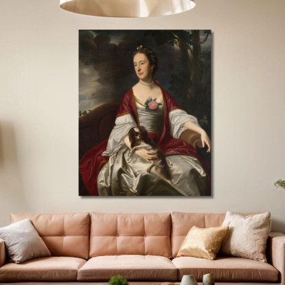 Signora Jerathmael Bowers John Singleton Copley jsg43 quadro stampato su tela