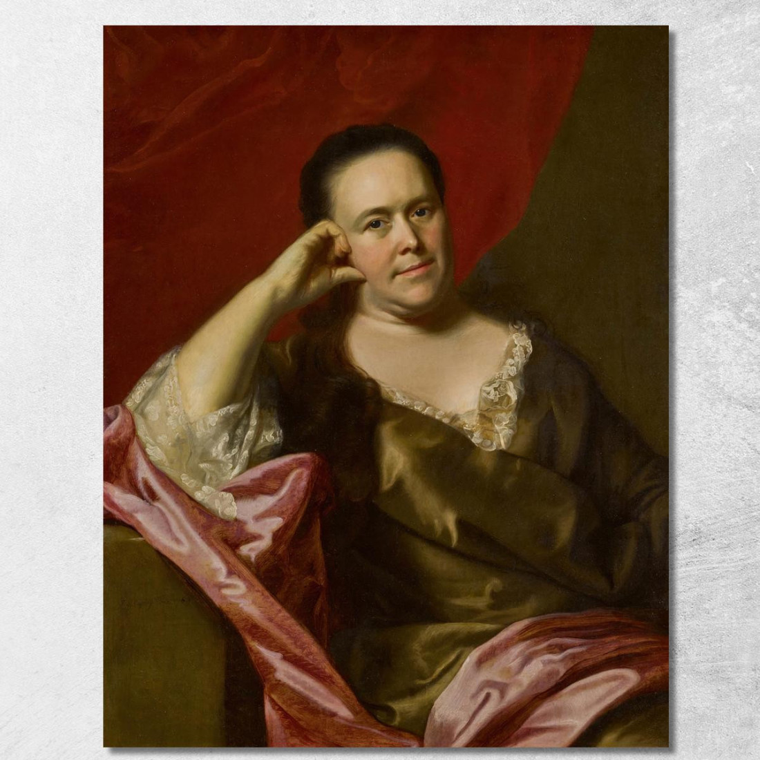 Signora John Scollay – Mercy Greenleaf John Singleton Copley jsg45 quadro stampato su tela