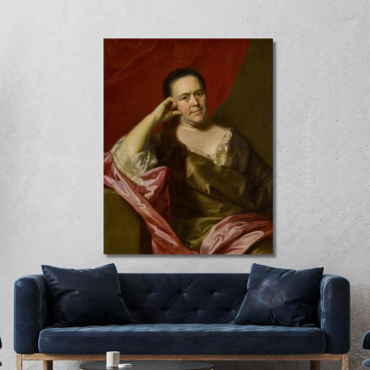 Signora John Scollay – Mercy Greenleaf John Singleton Copley jsg45 quadro stampato su tela